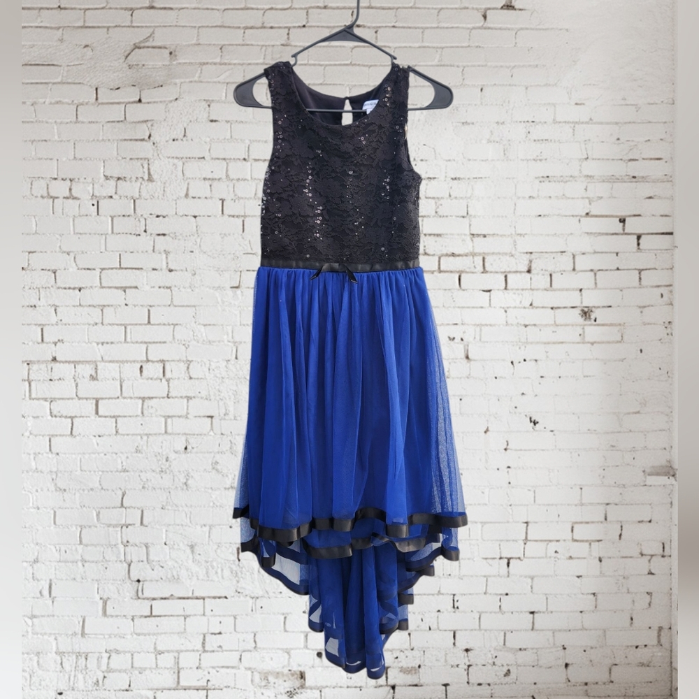 Speechless Blue and Black Formal Dress